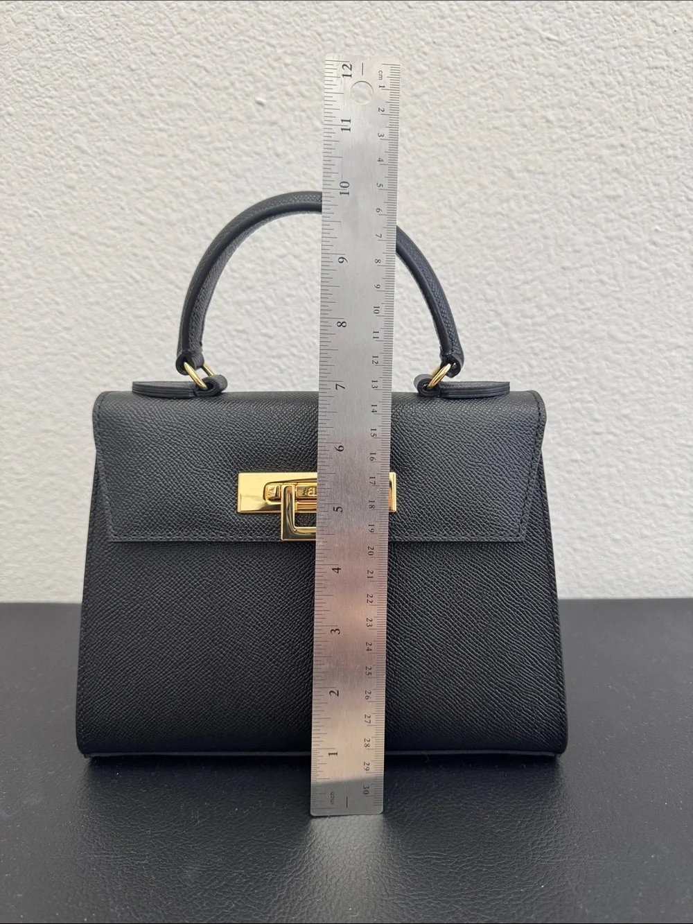 Lalage Beaumont Fonteyn Midi Dolomite Handbag – Black | New, Never Worn